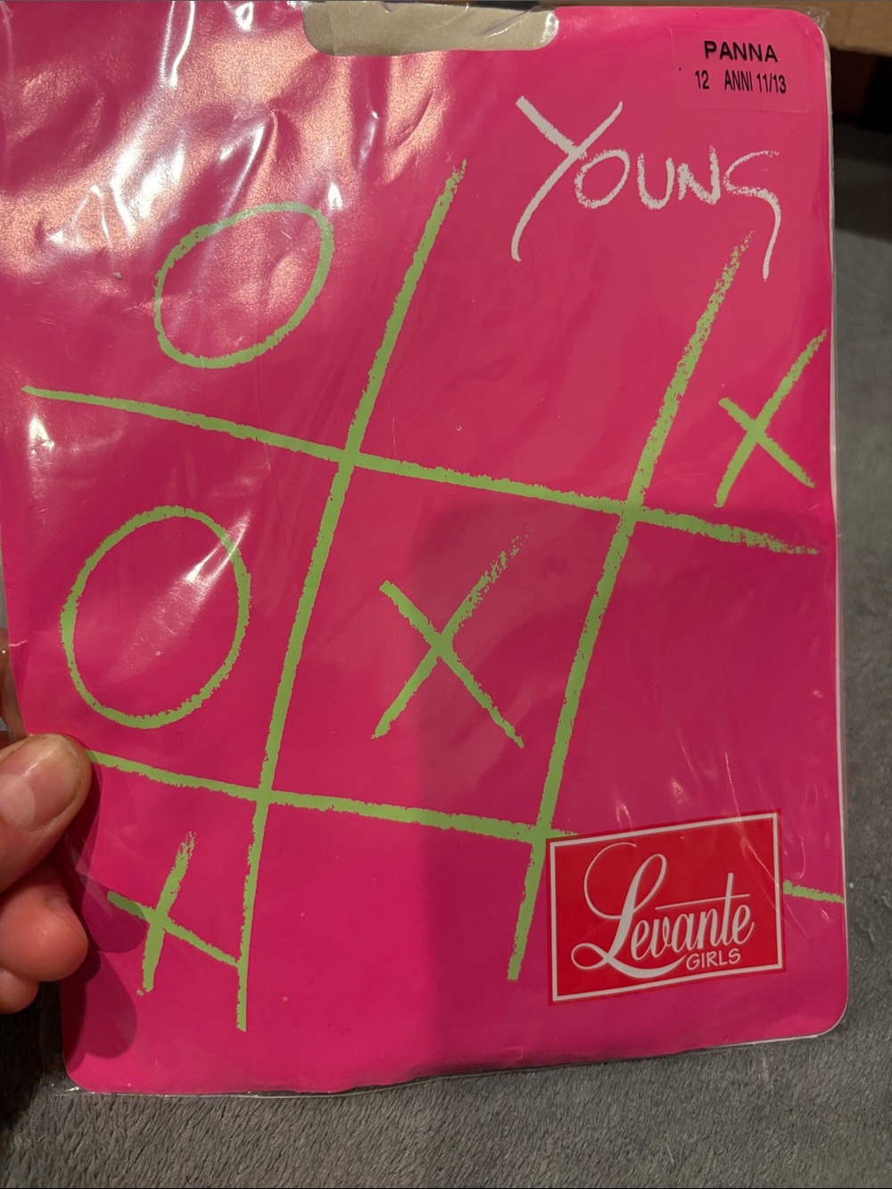 Pink Tic-Tac-Toe Party Plate